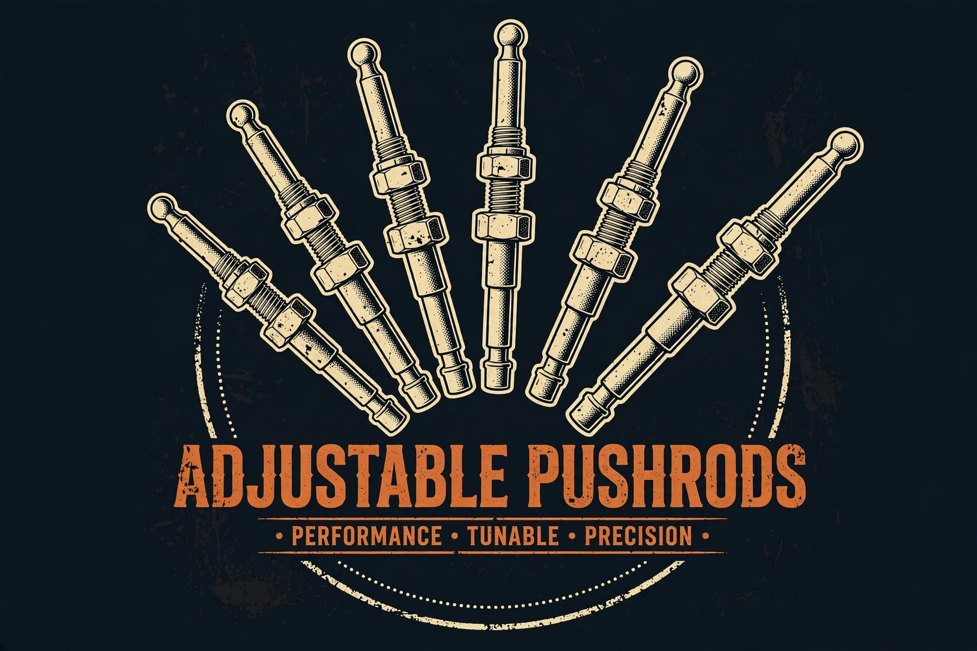 Adjustable Pushrods — T-Shirt for Muscle Car Fans