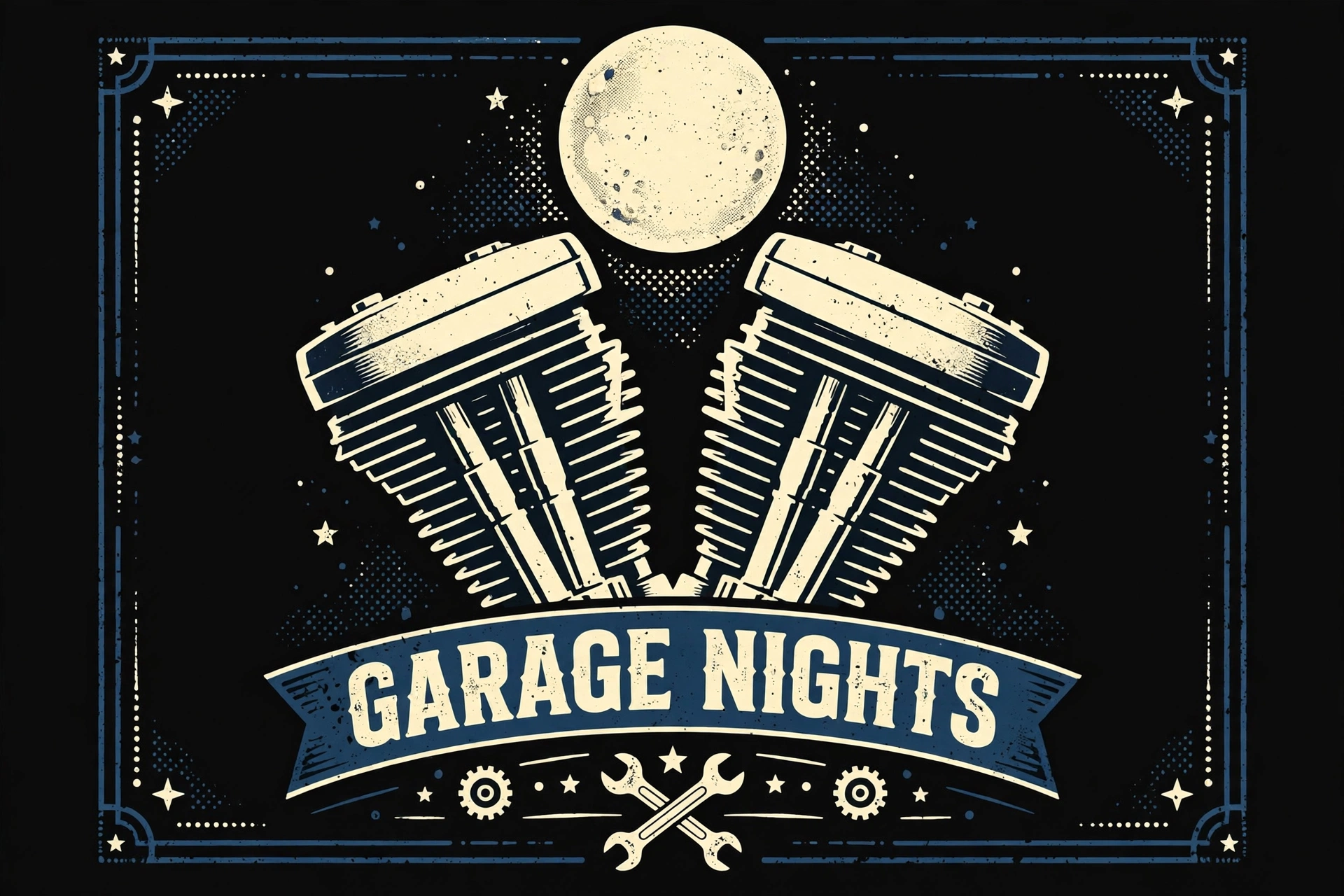 Garage Nights Coffee Mug — Mug for Bikers