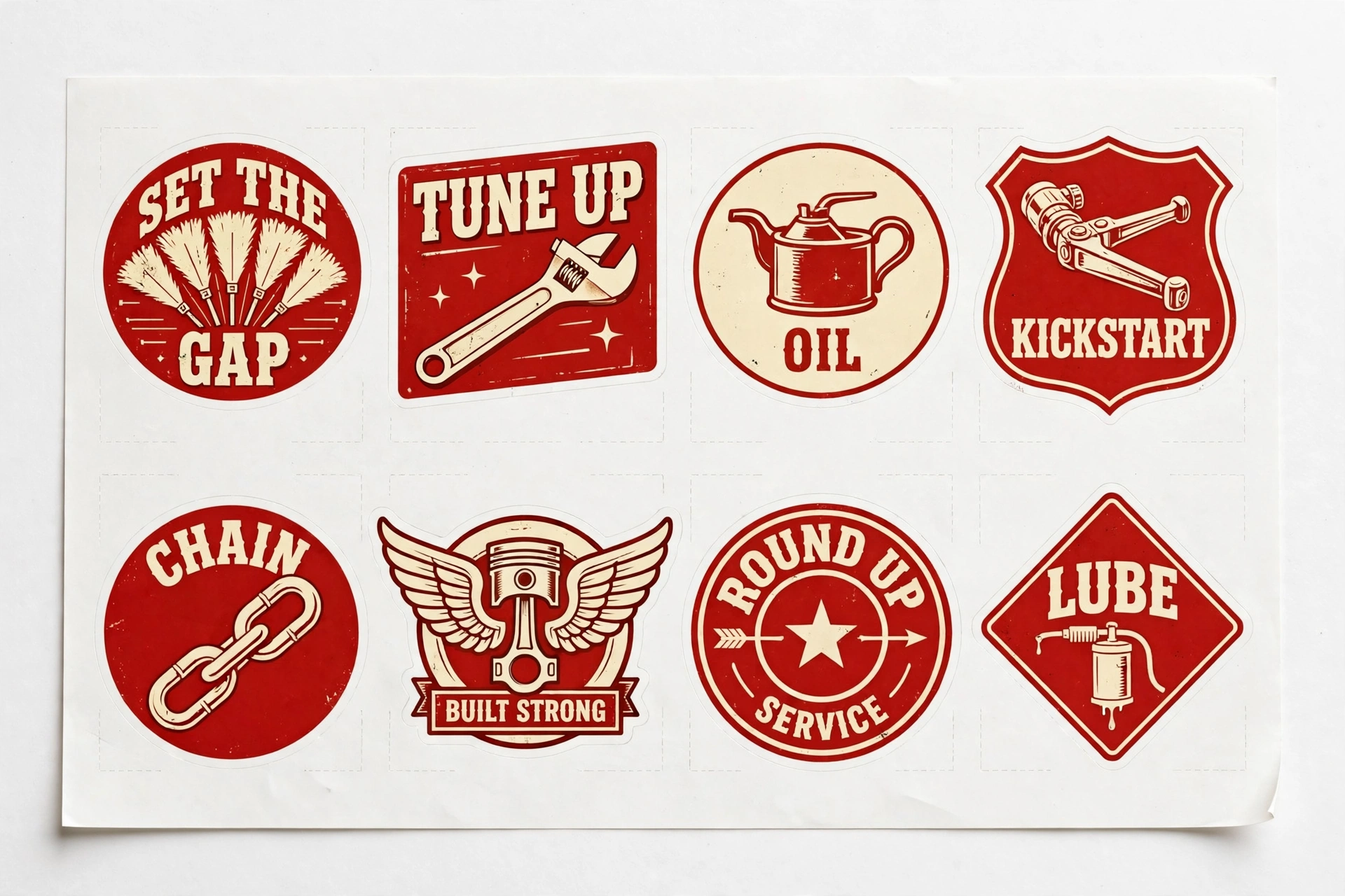 Tune Up Shop Decal Sheet Vol 2 — Decal for Bikers