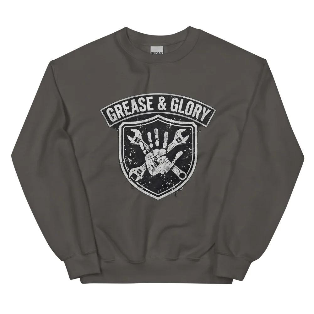 Grease & Glory Pullover — Pullover Sweatshirt for Bikers