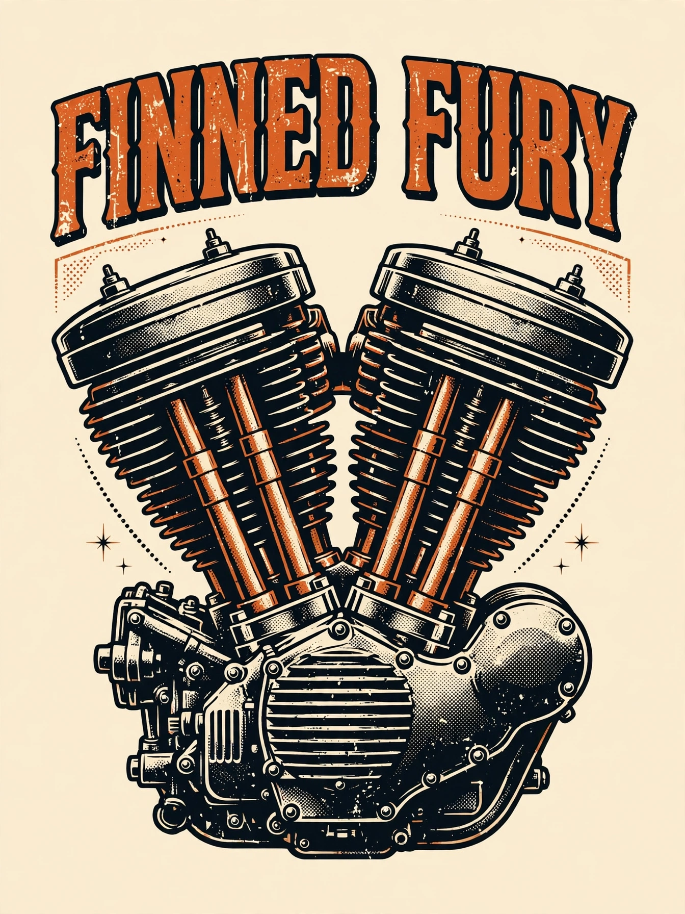 Finned Fury tee