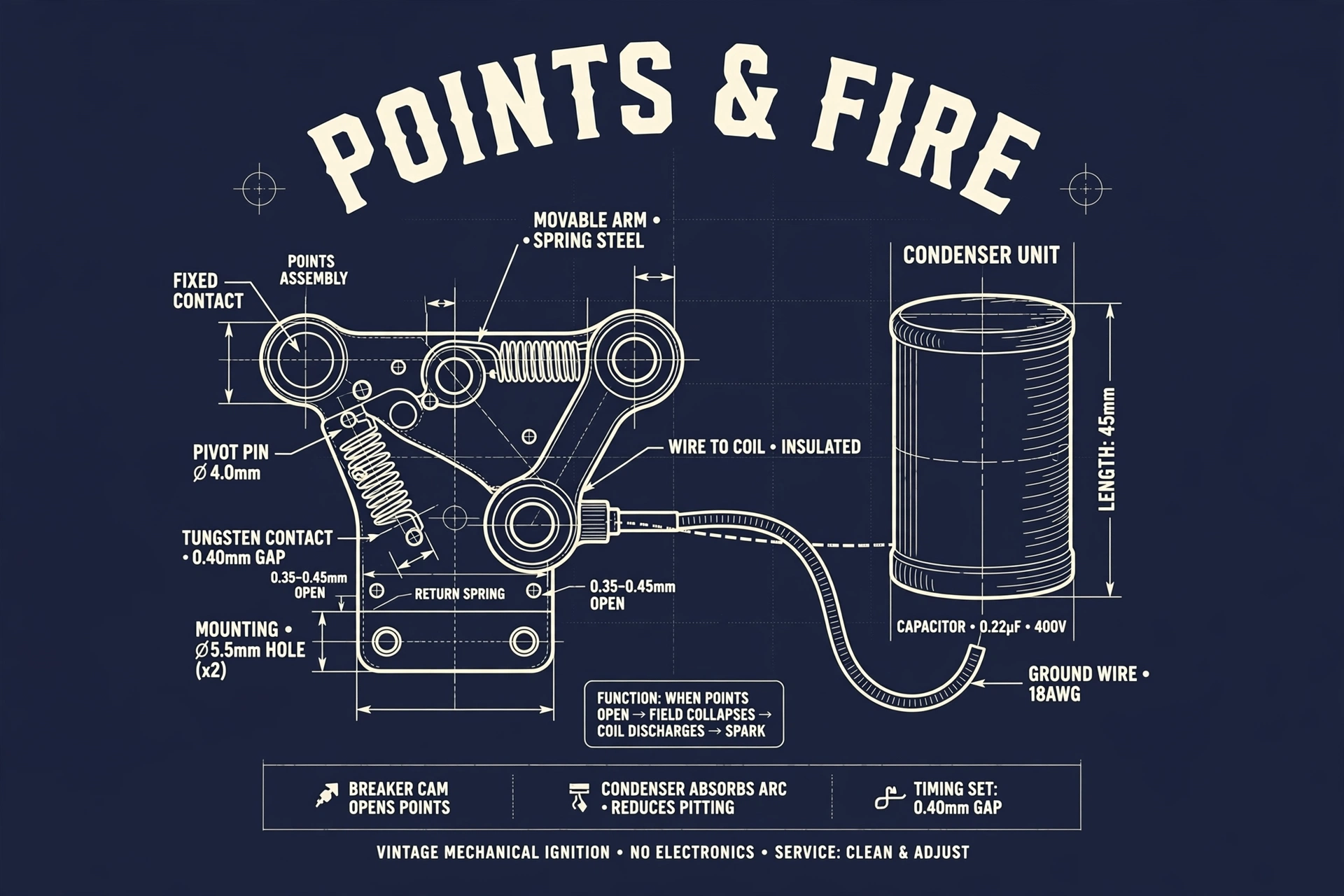 Points & Fire — T-Shirt for Bikers