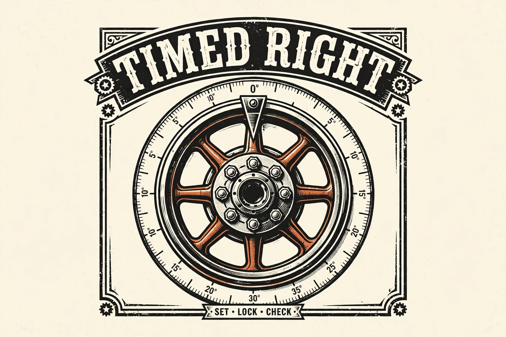 Timed Right — T-Shirt for Bikers