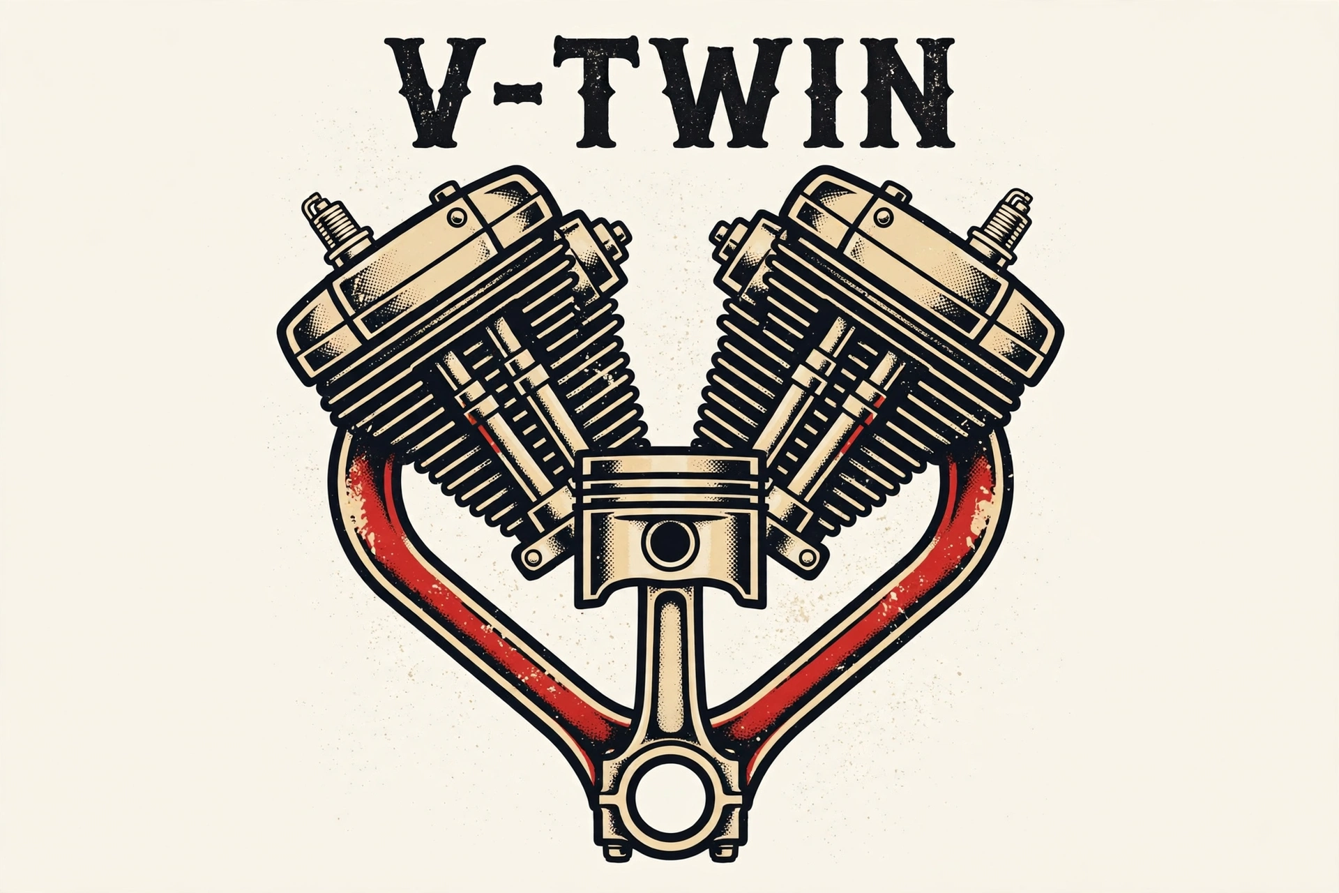 V-Twin Heart tee