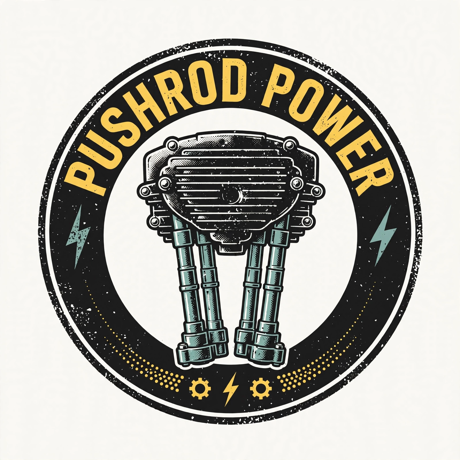 Pushrod™ Power — T-Shirt for Bikers