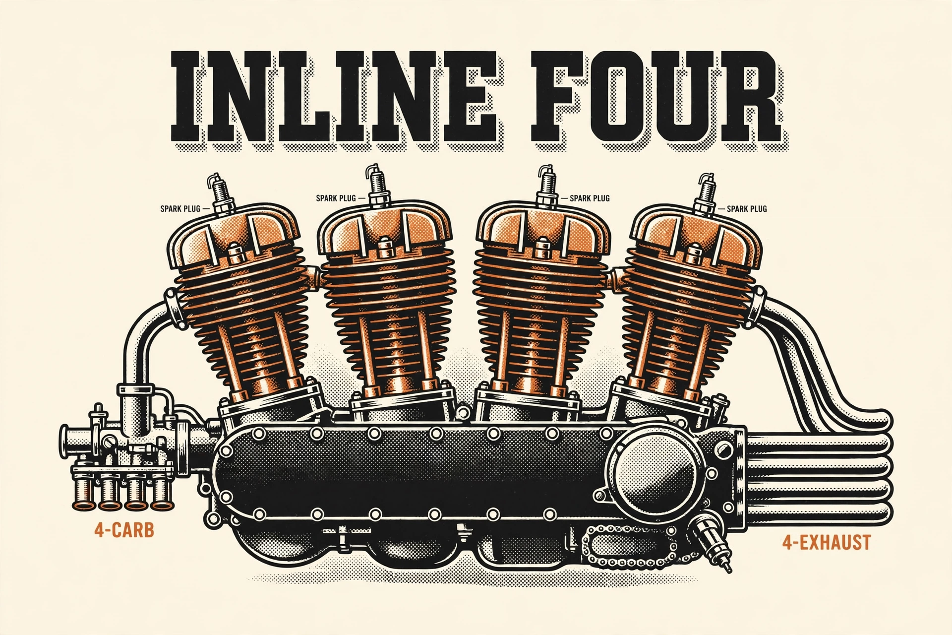 Inline Four tee