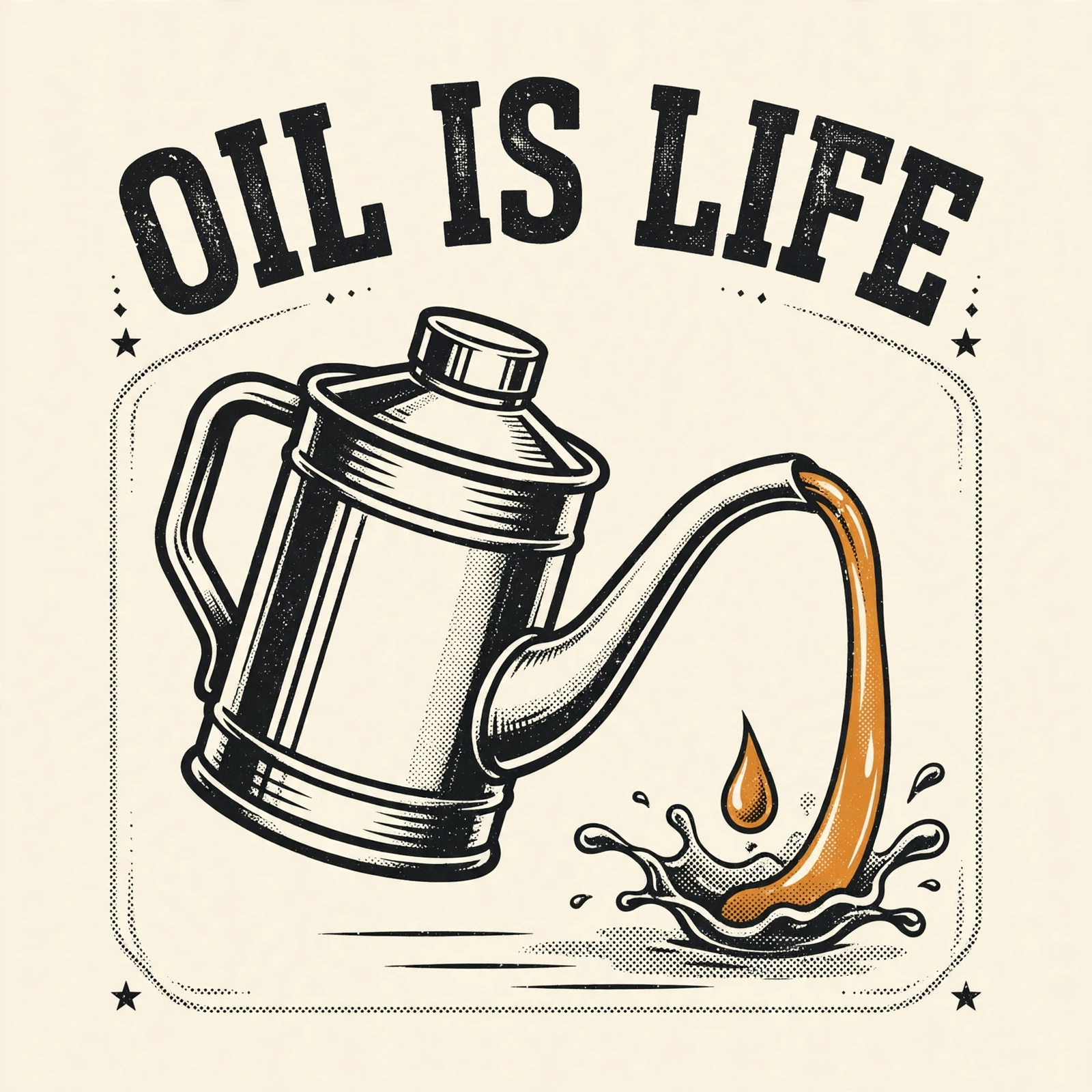 Oil Is Life — T-Shirt for Bikers