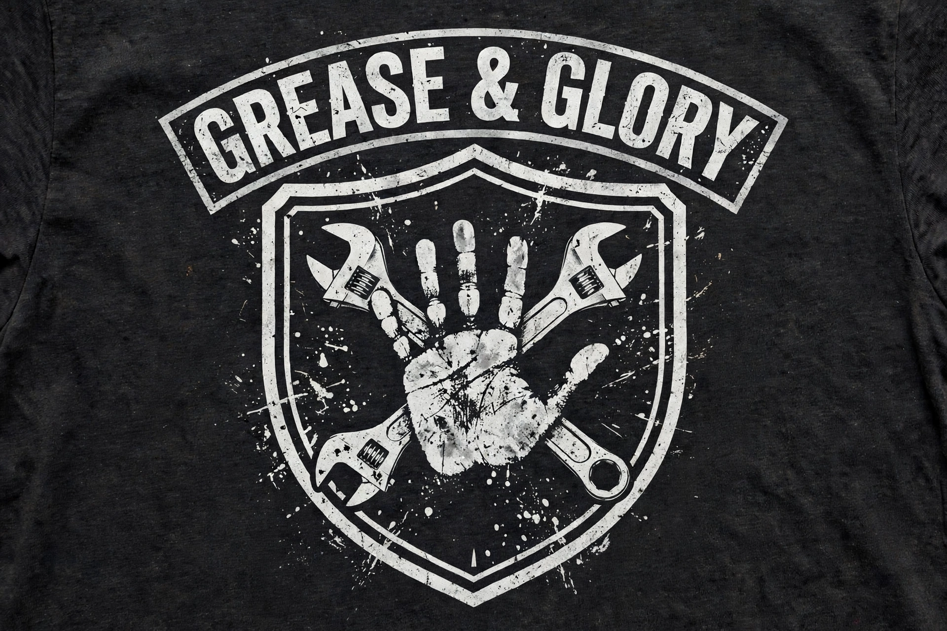 Grease & Glory — T-Shirt for Bikers