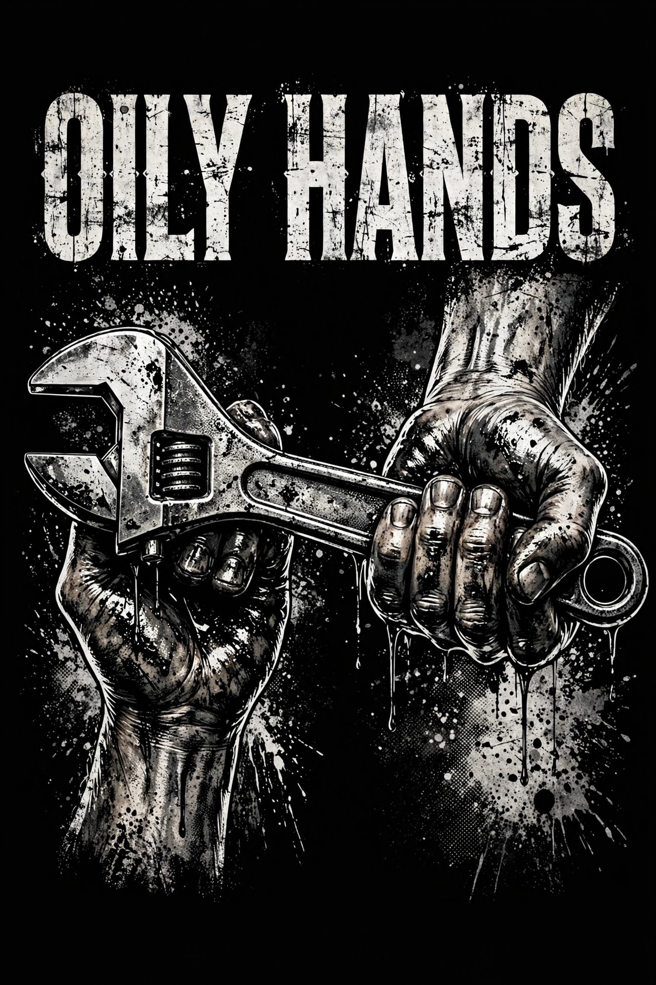 Oily Hands — T-Shirt for Bikers