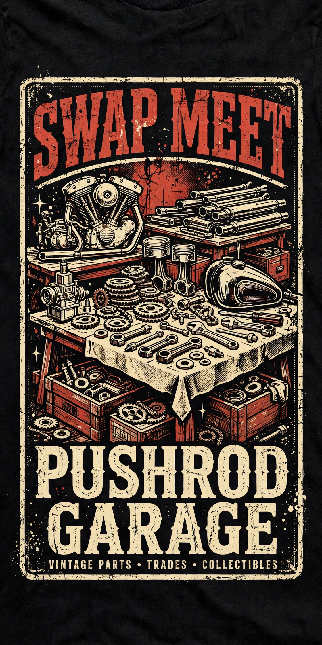 Swap Meet — T-Shirt for Bikers