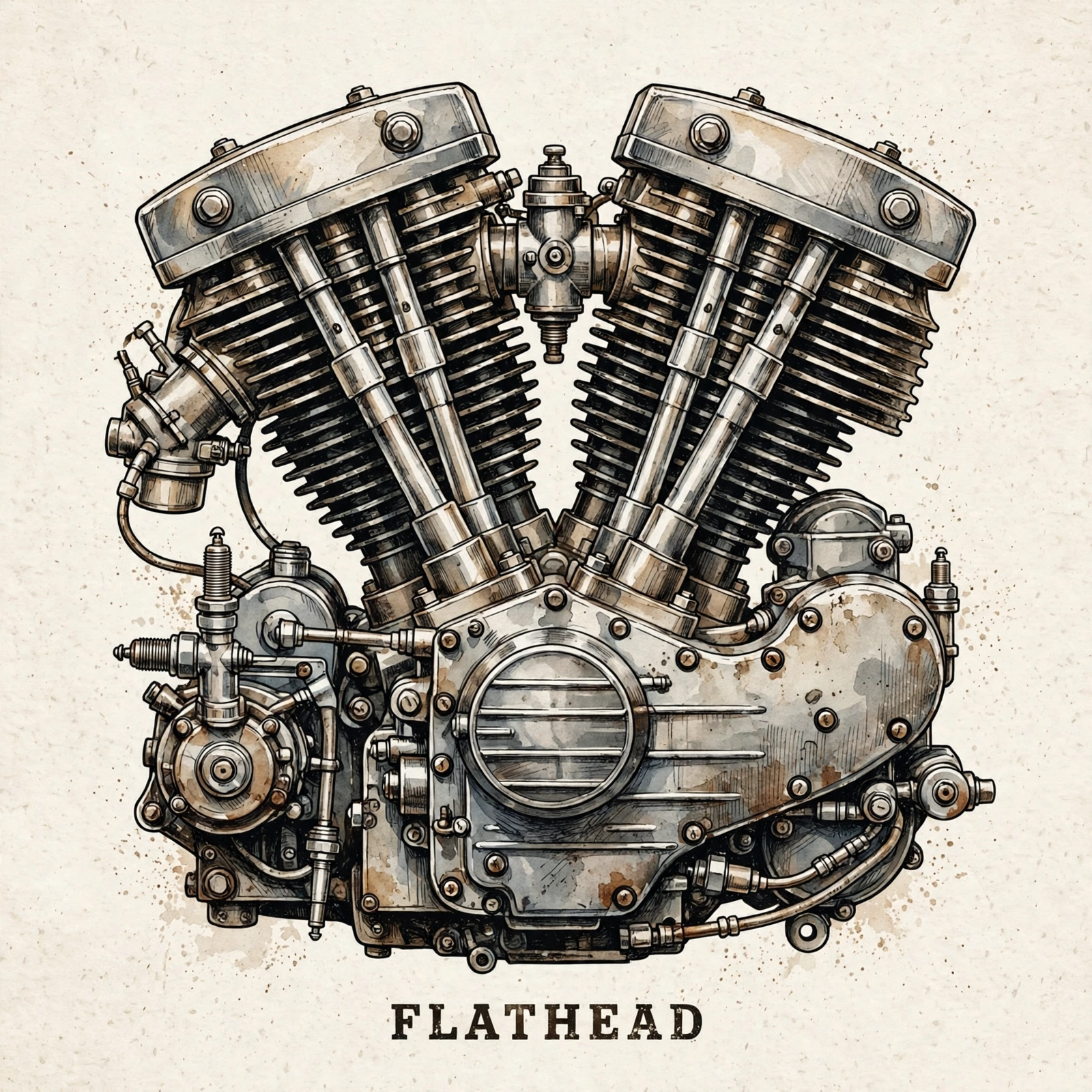 Flathead — T-Shirt for Bikers