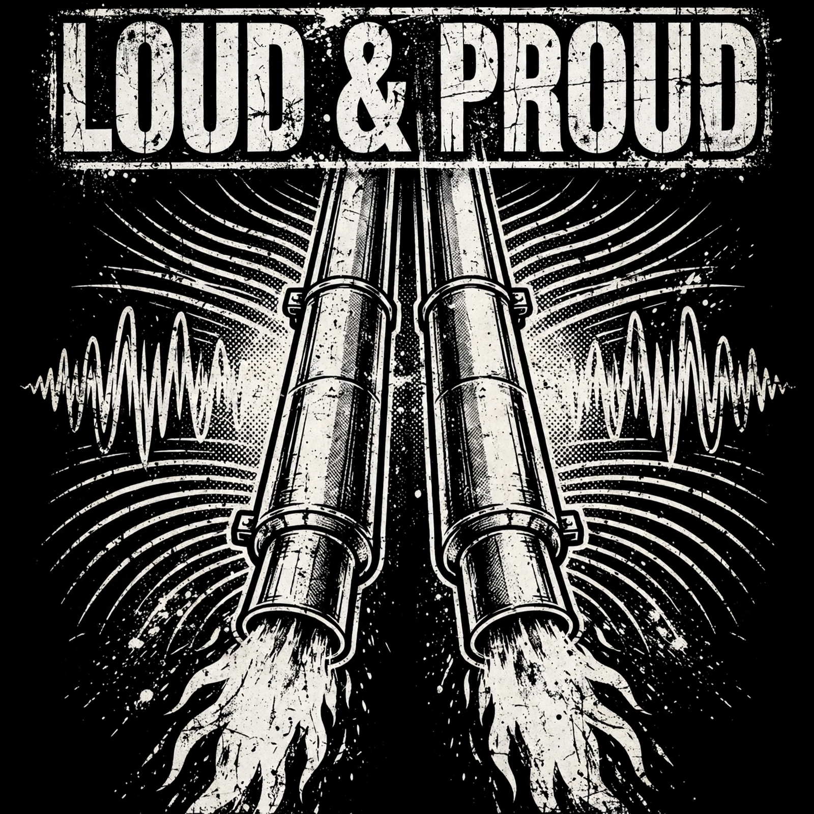 Loud & Proud — T-Shirt for Bikers