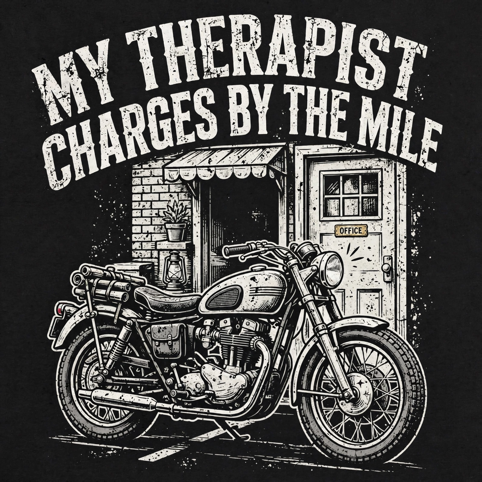 Therapist by the Mile — T-Shirt for Bikers