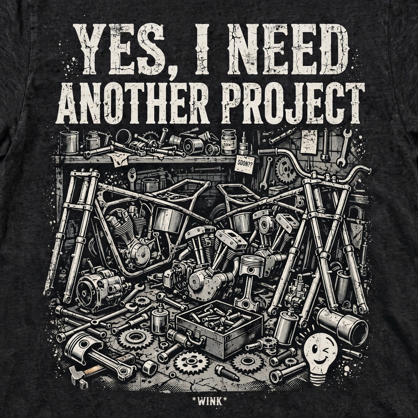 Yes, I Need Another Project — T-Shirt for Bikers
