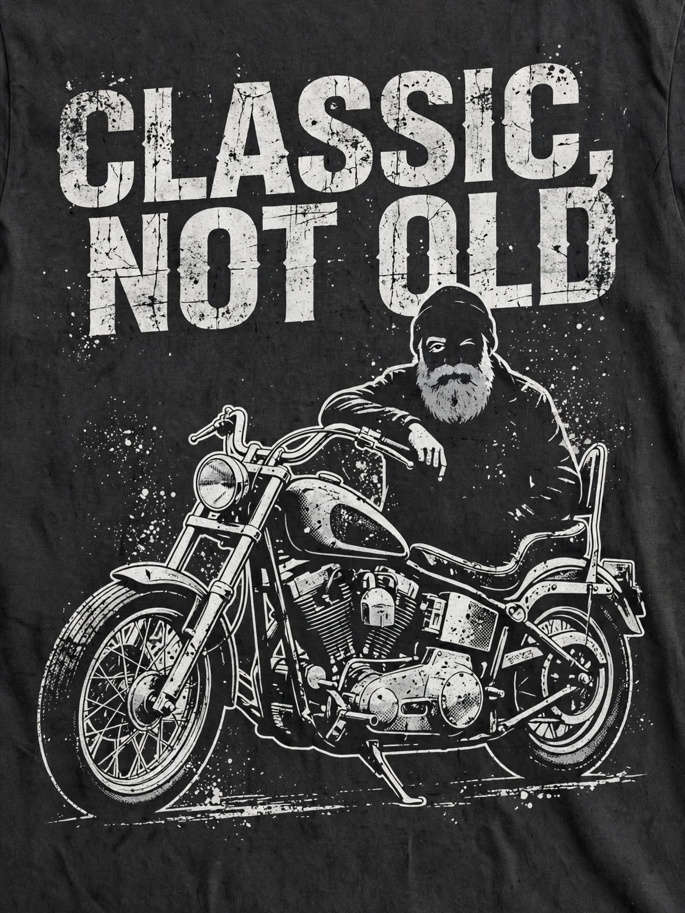 Classic, Not Old — T-Shirt for Bikers