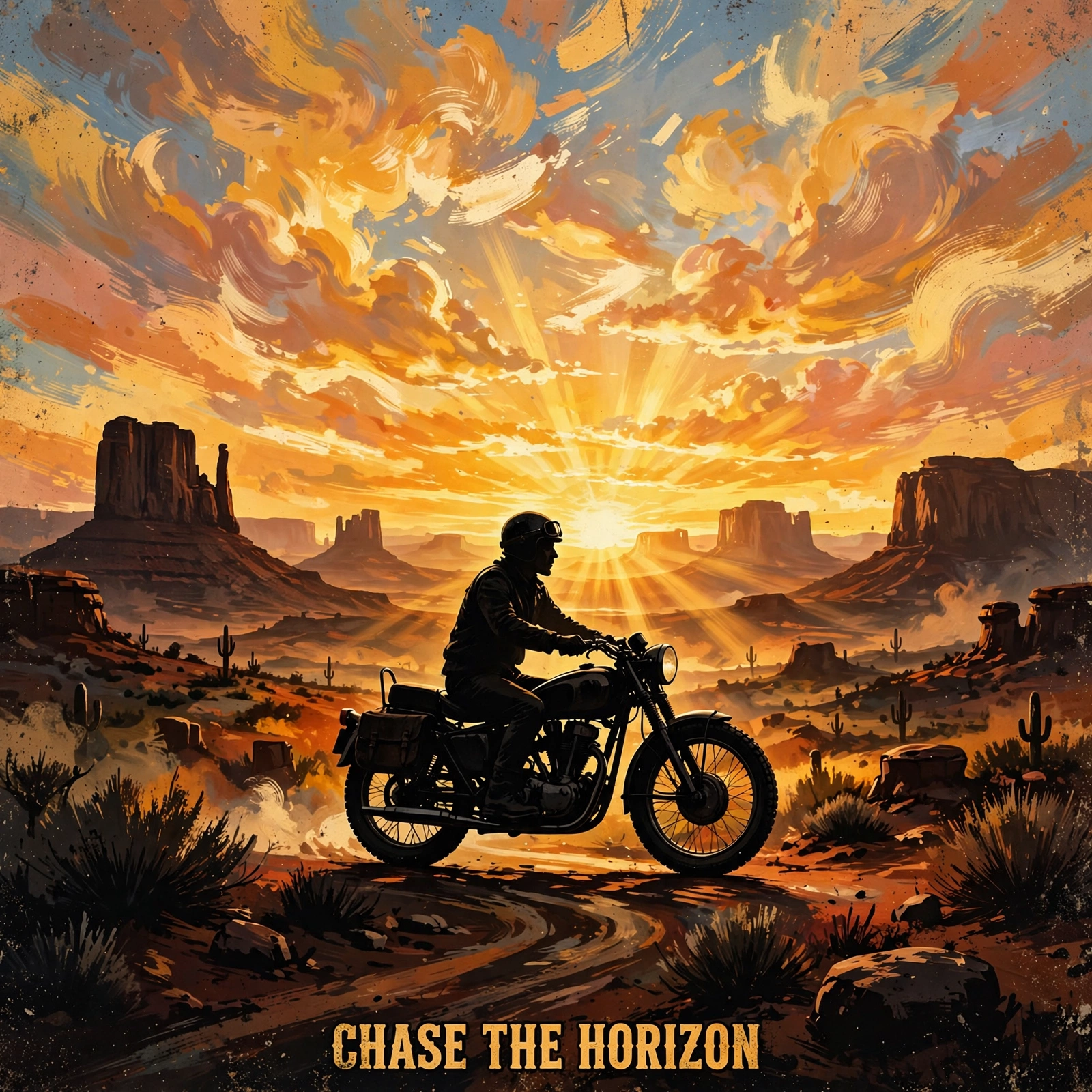 Chase the Horizon — T-Shirt for Bikers