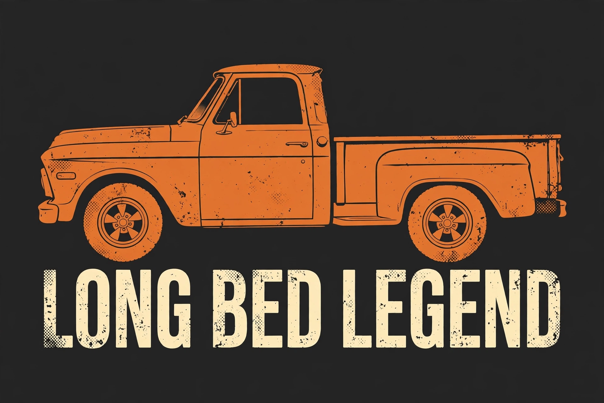 Long Bed Legend Decal — Decal for Classic Truck Fans