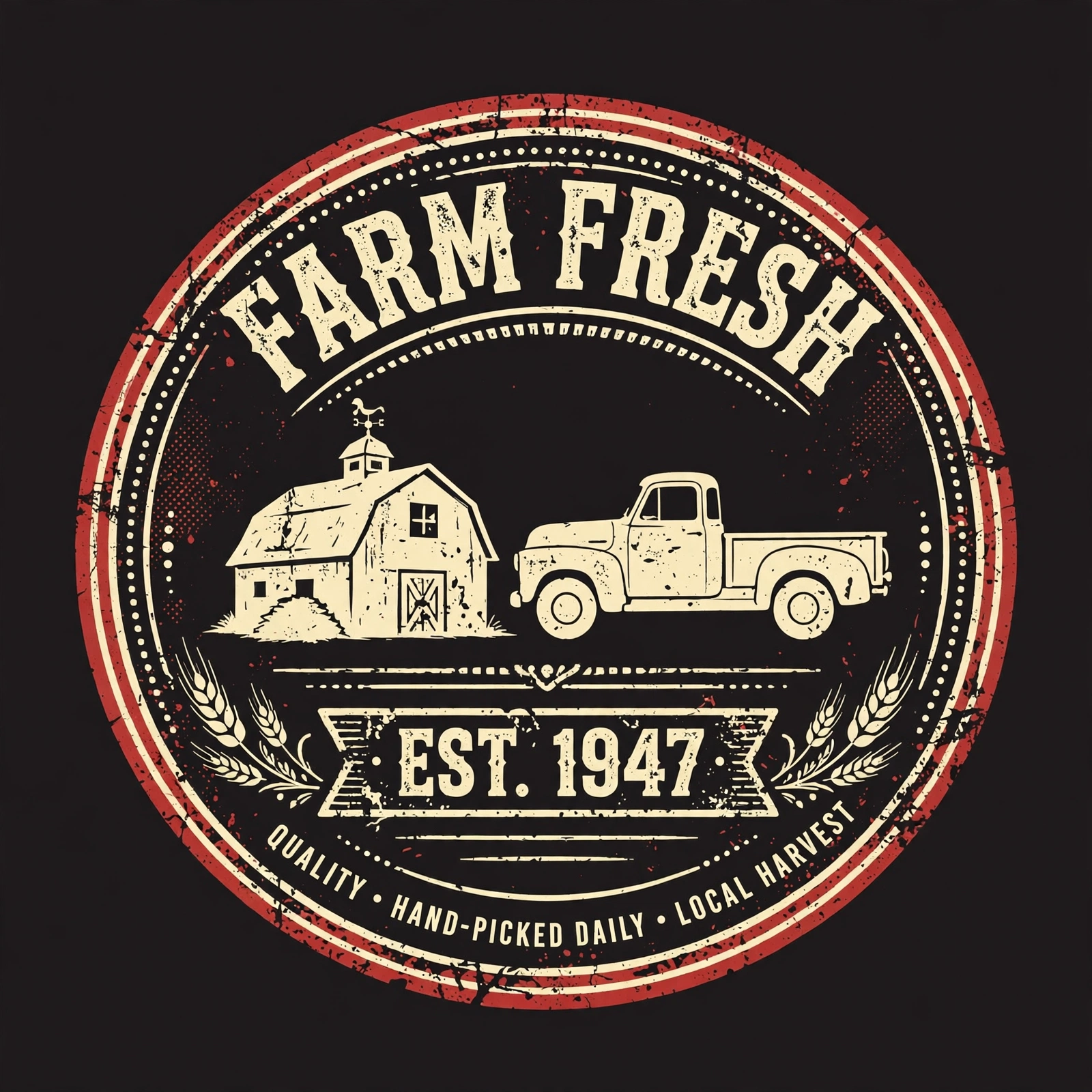Farm Fresh — T-Shirt for Classic Truck Fans