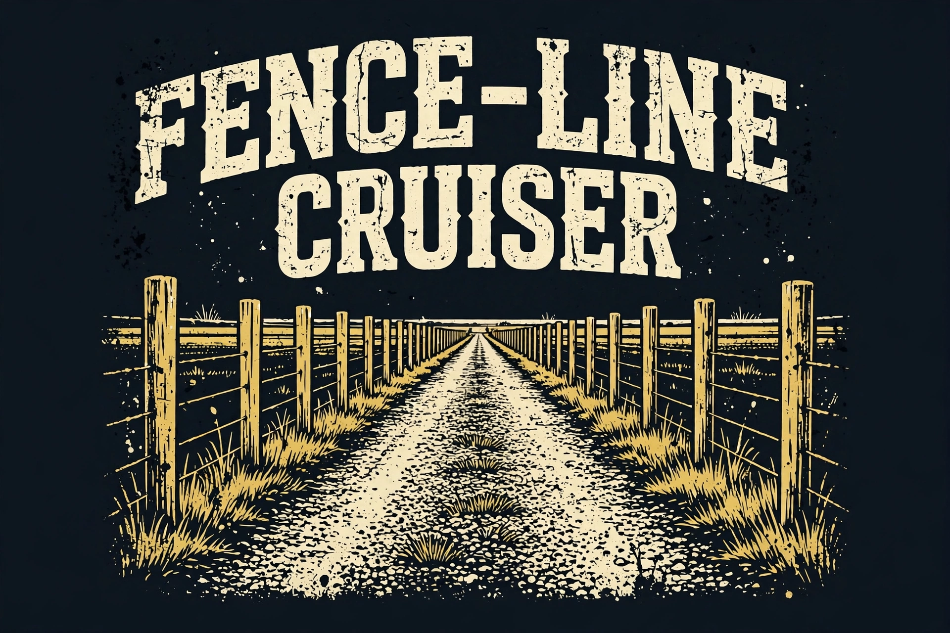 Fence-Line Cruiser — T-Shirt for Classic Truck Fans