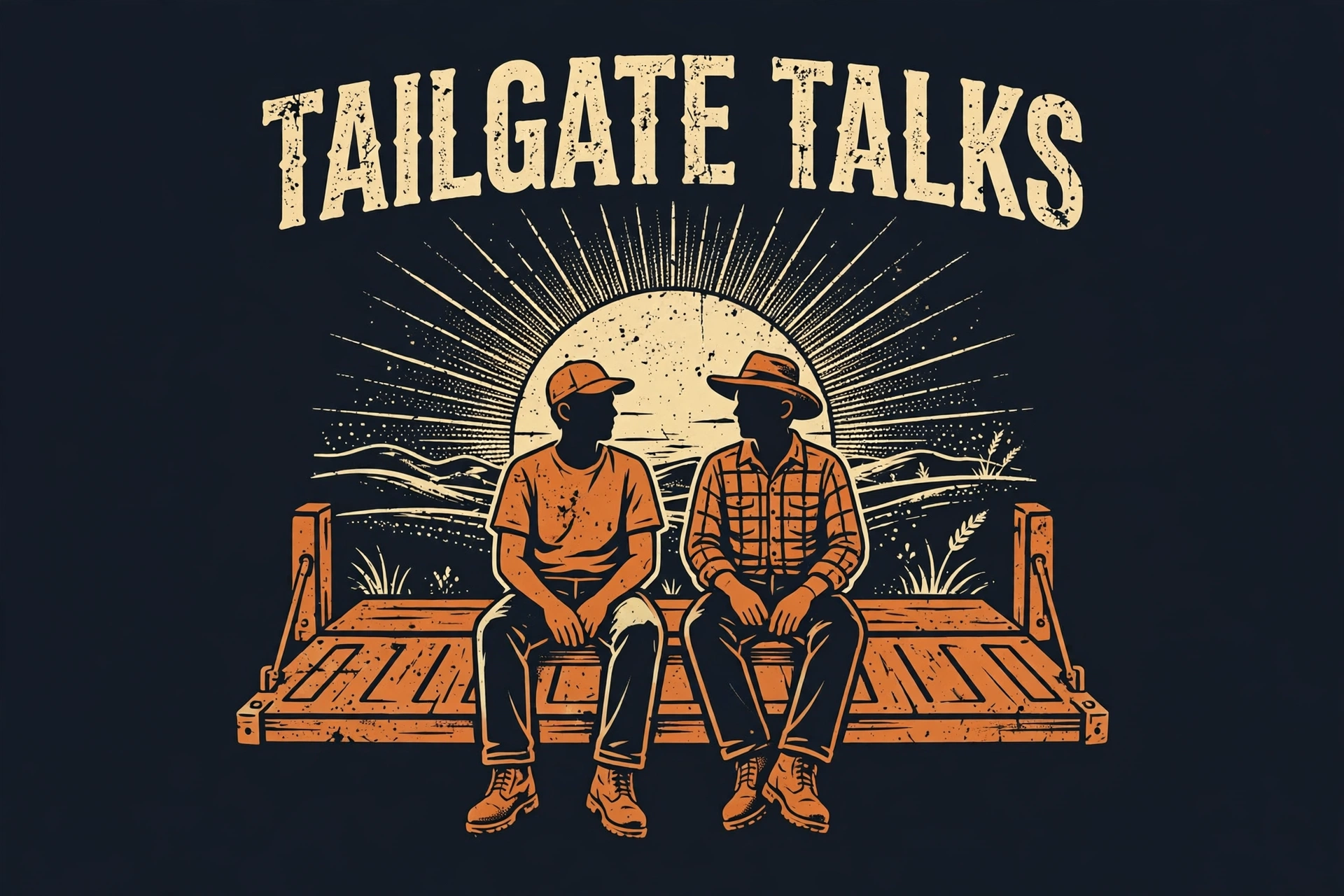 Tailgate Talks — T-Shirt for Classic Truck Fans