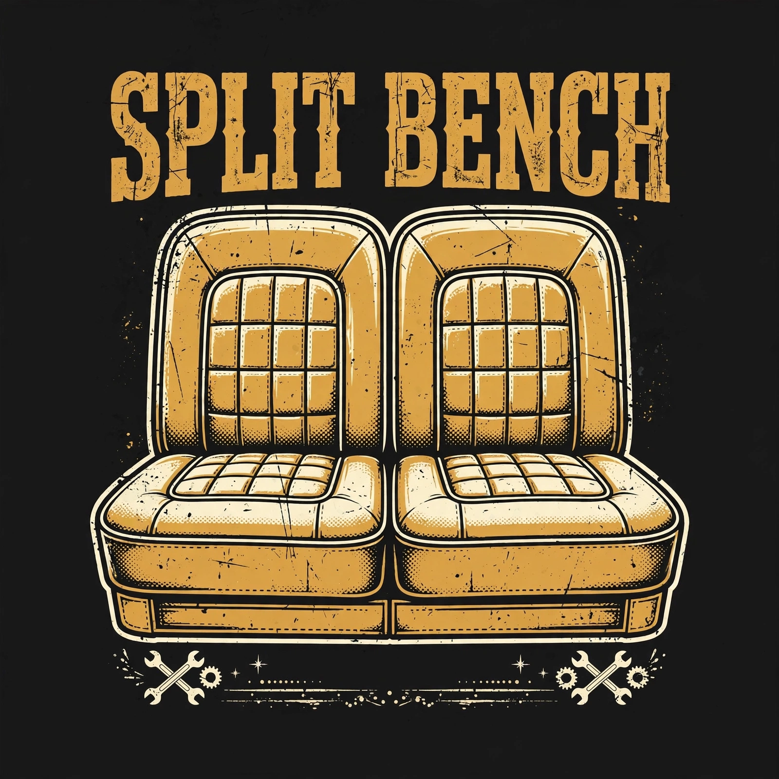 Split Bench — T-Shirt for Classic Truck Fans