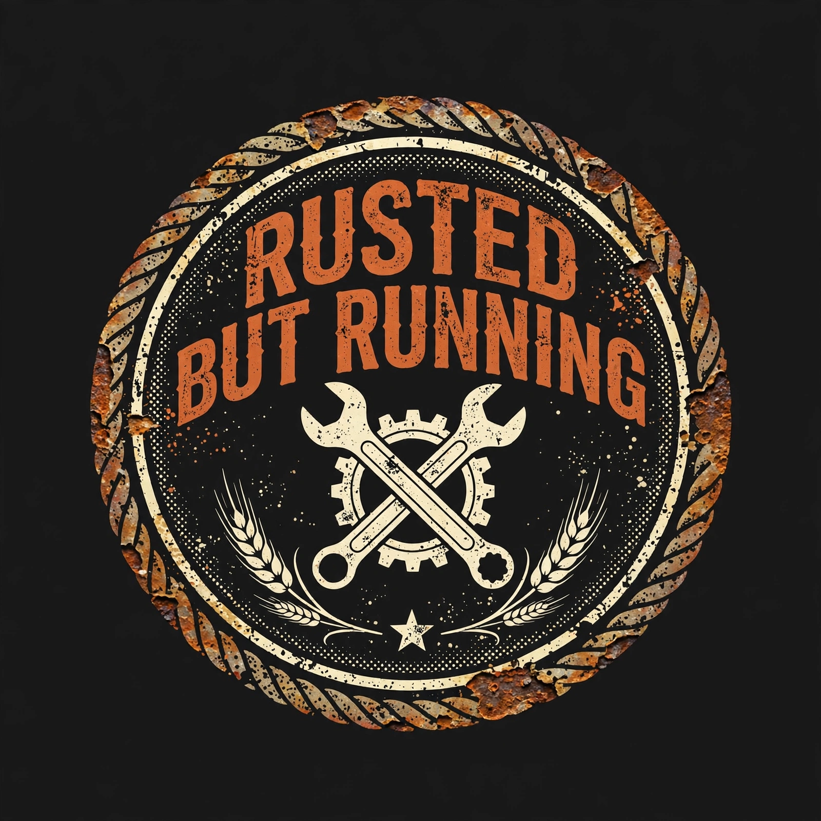 Rusted But Running — T-Shirt for Classic Truck Fans