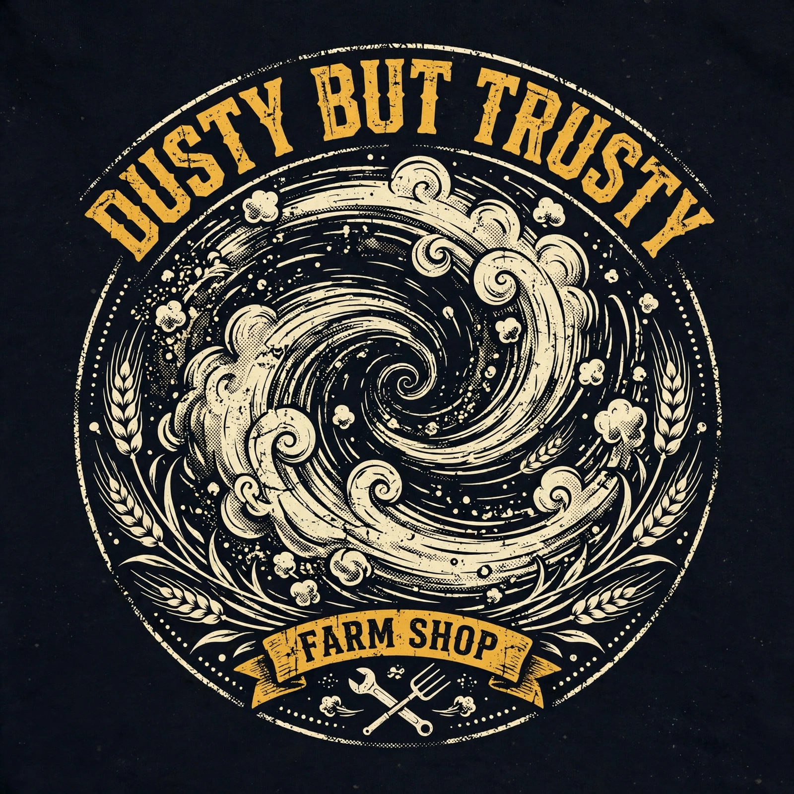 Dusty But Trusty — T-Shirt for Classic Truck Fans