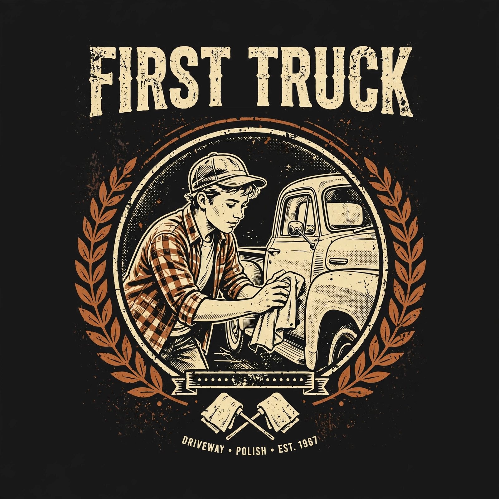 First Truck — T-Shirt for Classic Truck Fans