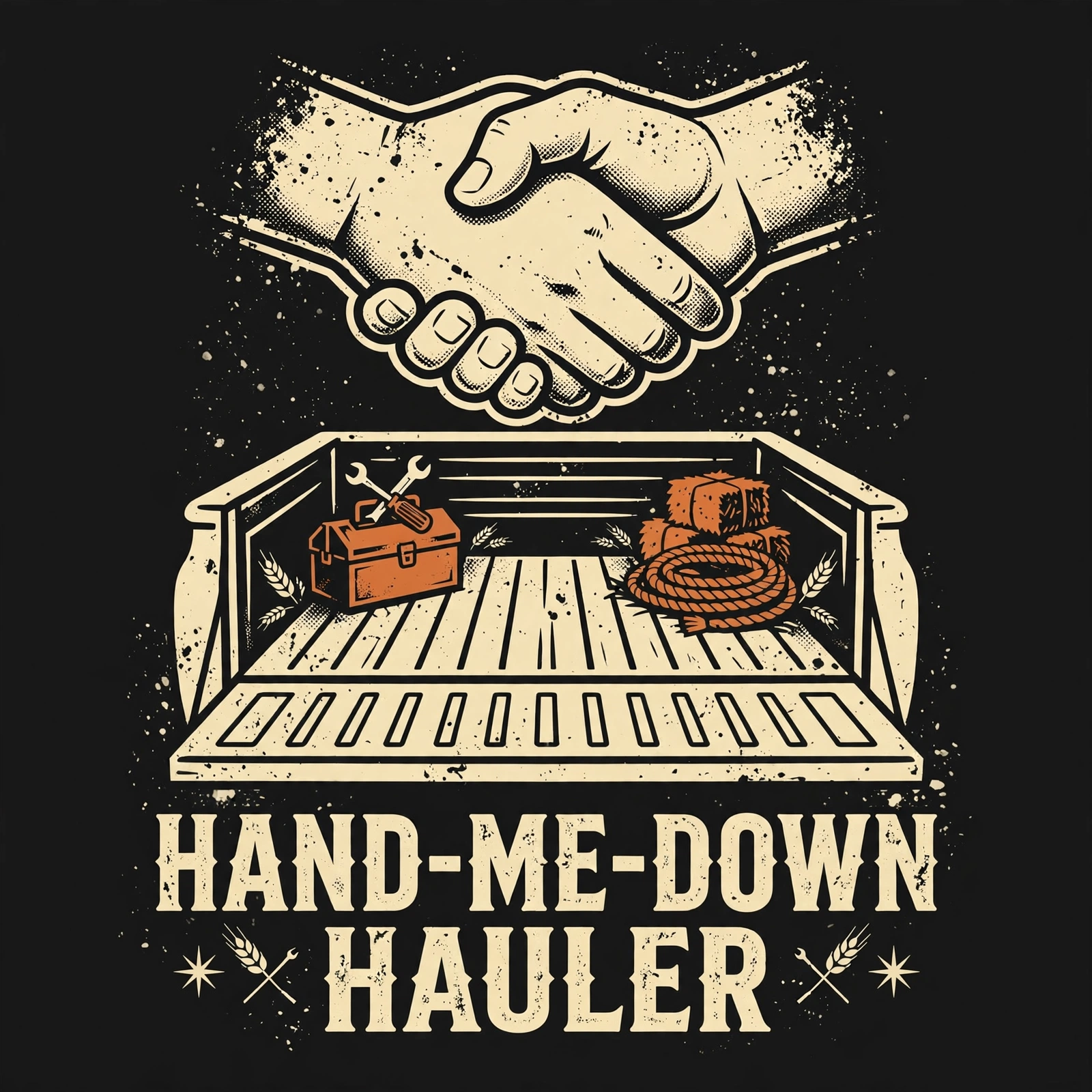 Hand-Me-Down Hauler — T-Shirt for Classic Truck Fans
