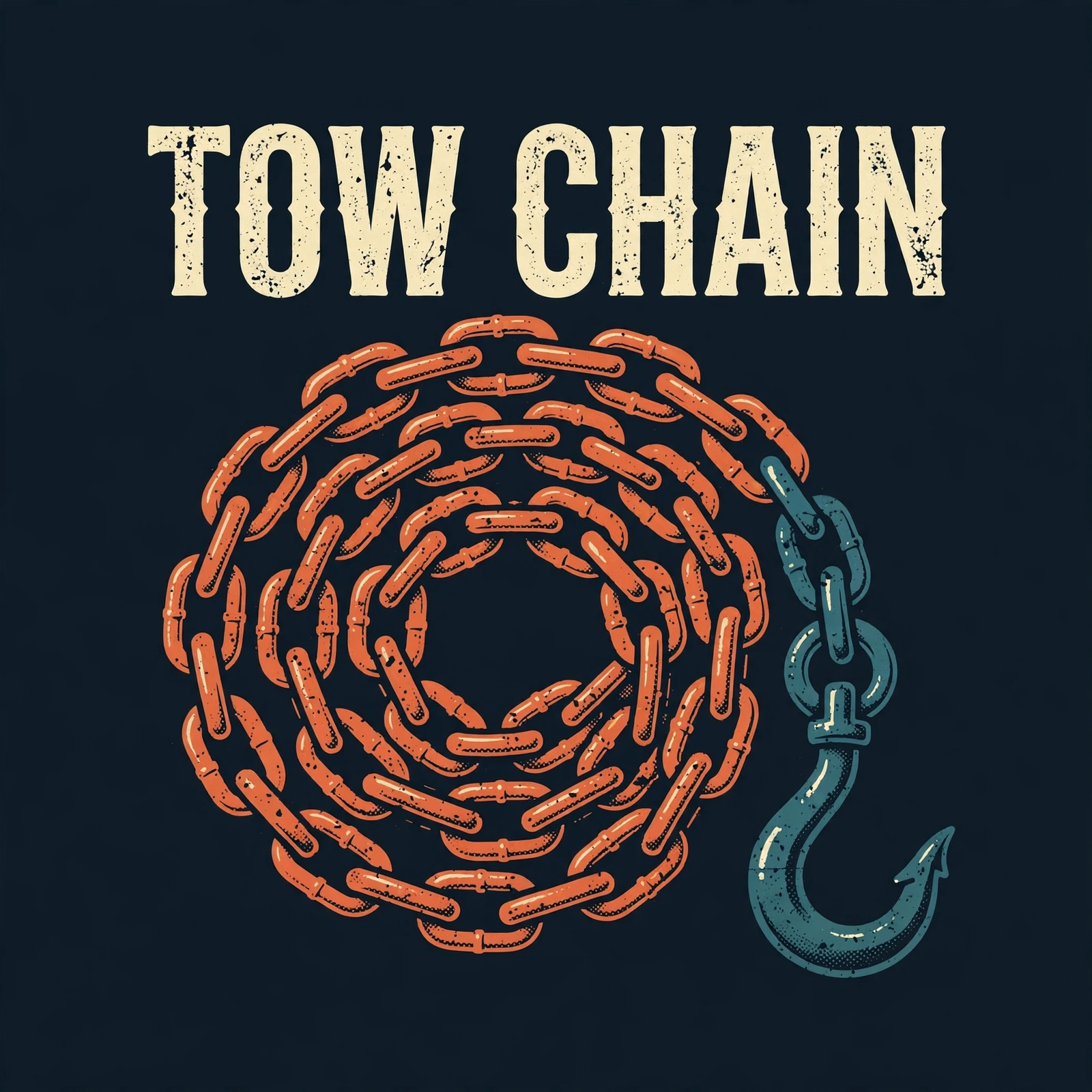 Tow Chain — T-Shirt for Classic Truck Fans