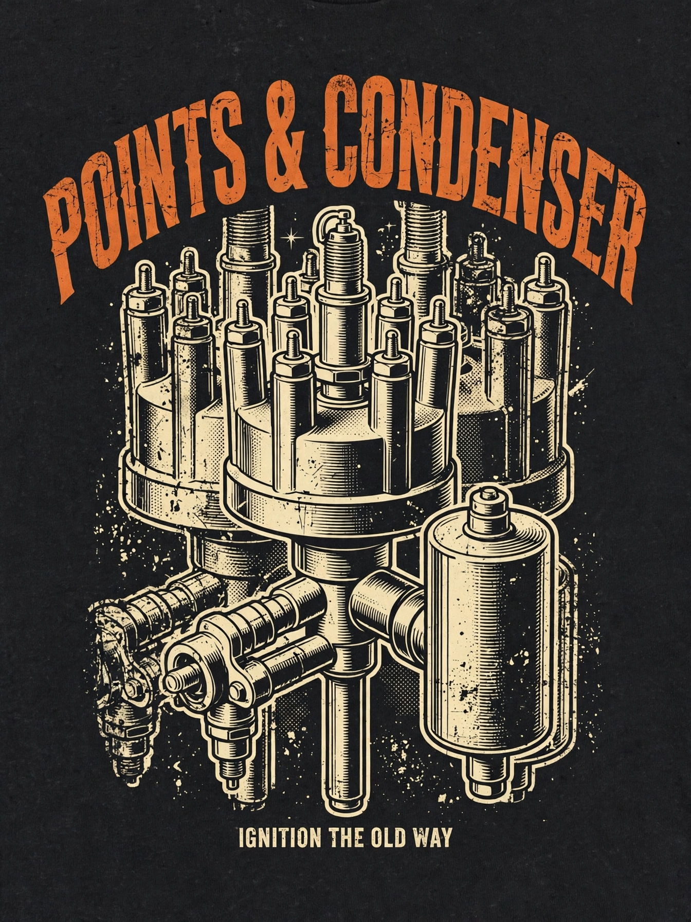 Points & Condenser — T-Shirt for Classic Truck Fans