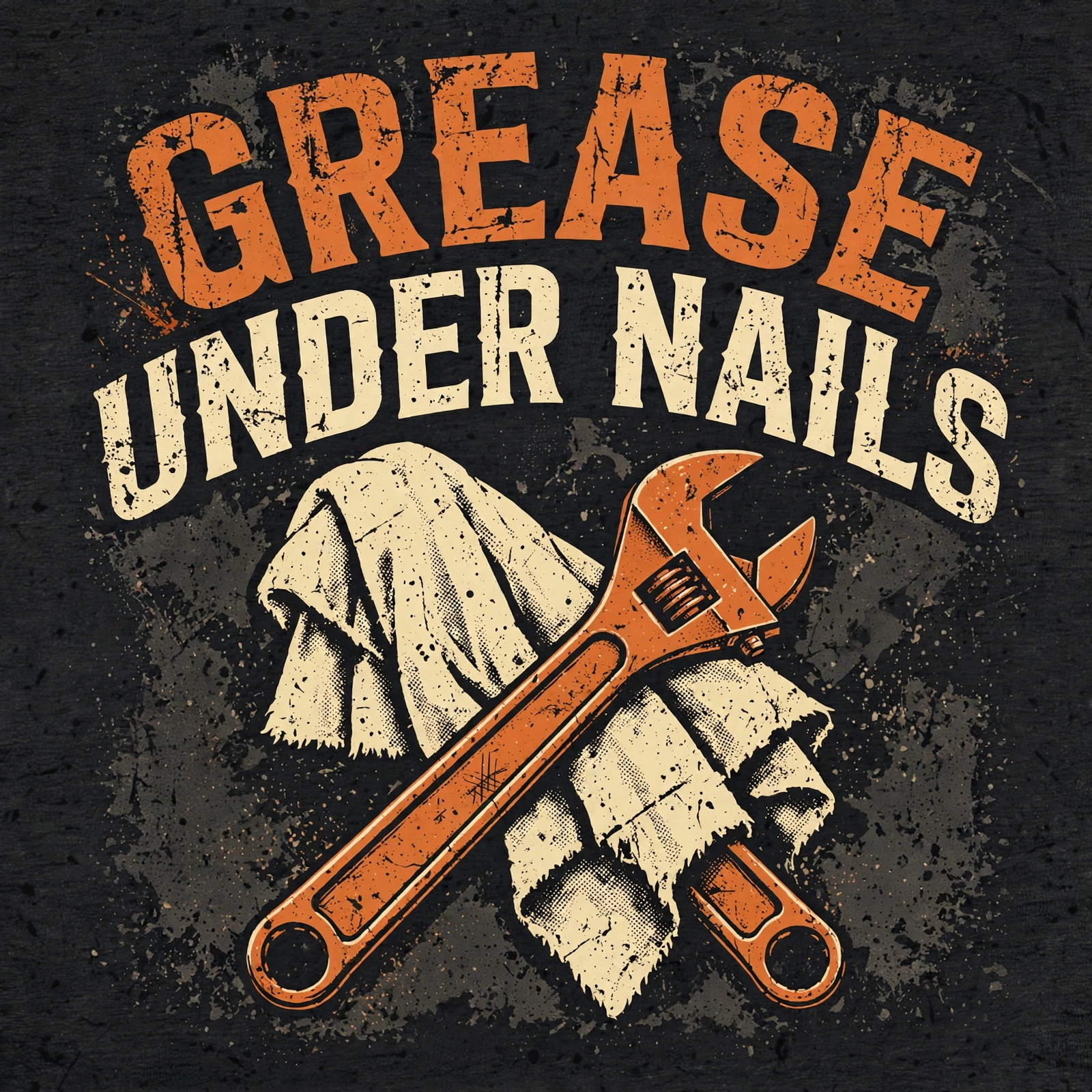 Grease Under Nails — T-Shirt for Classic Truck Fans